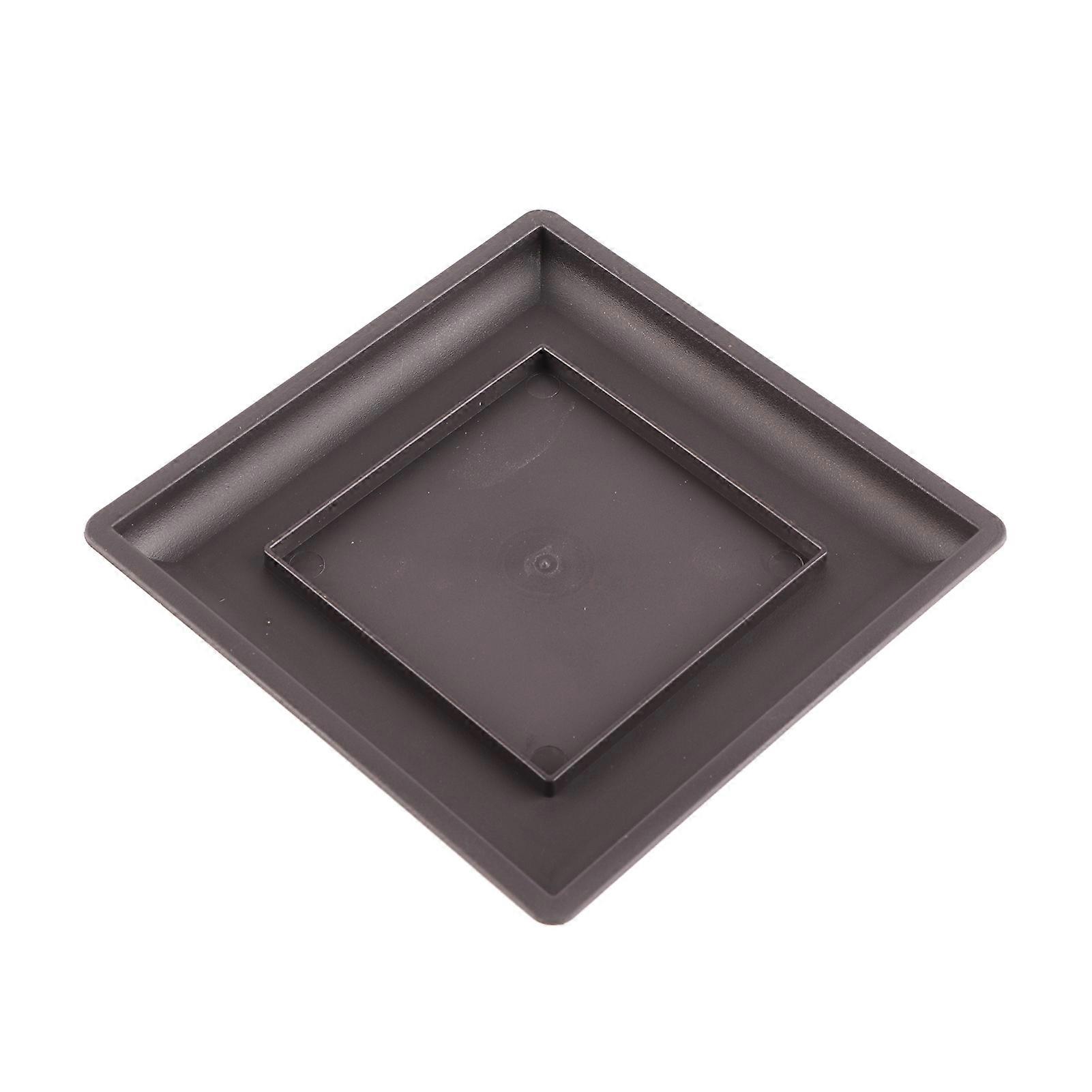 Rectangular Plastic Flower Pot and Tray for Miniature Plants