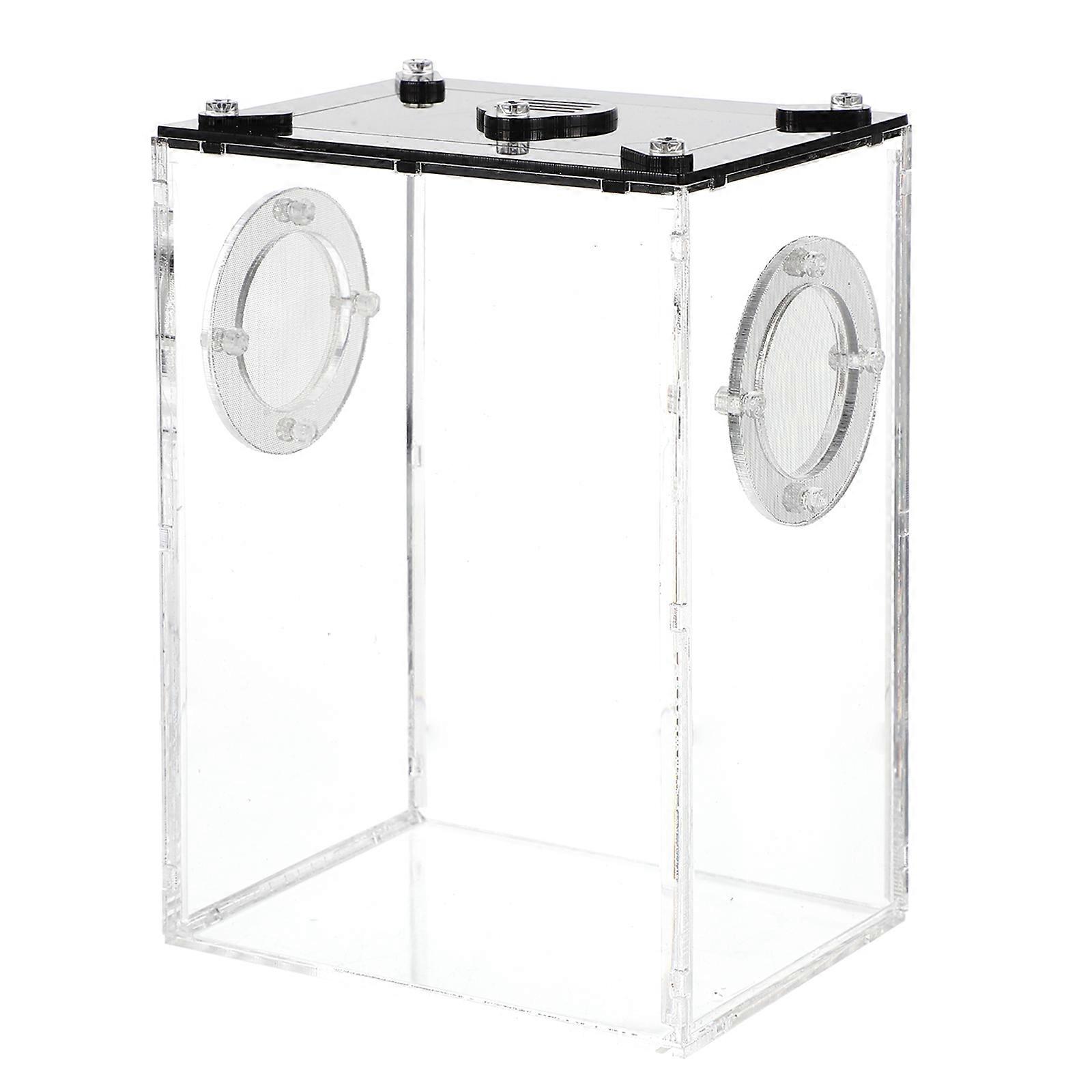 Reptile Box Acrylic Lizard Box Transparent Reptile Breeding Box Home Reptile Pet Tank