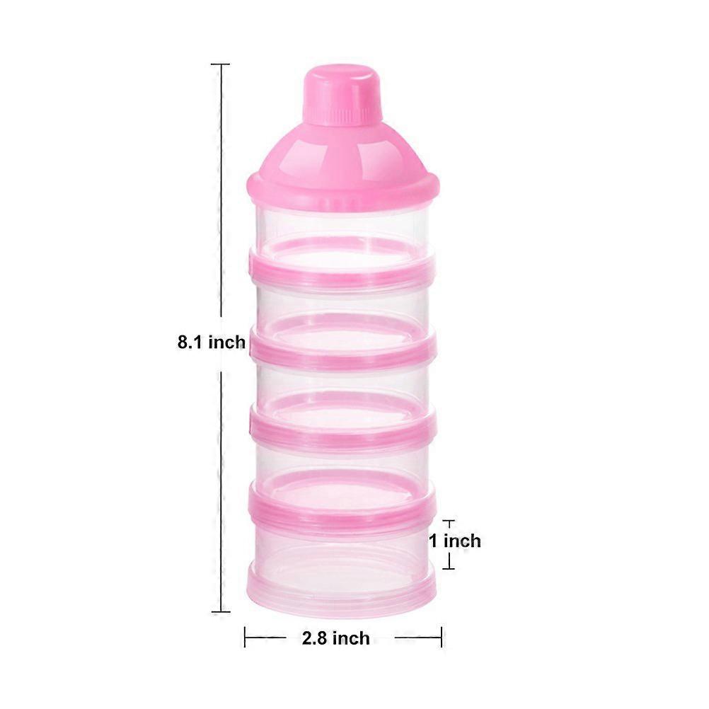 Baby Milk compatiblemula Dispenser 5 Layers Non Spill Stackable Snack Storage Container