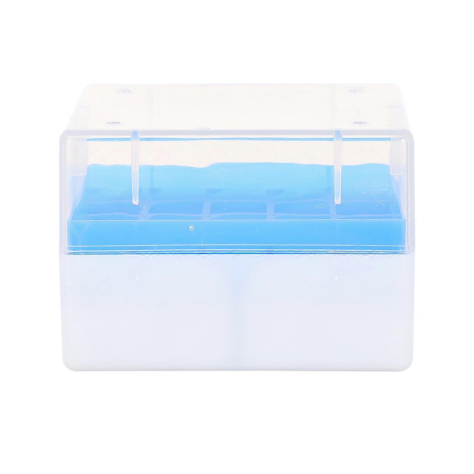 2pcs Cold Tubes Storage Box 20 Grids Freezing Cryovial Storage Box Cryobox Vial Rack