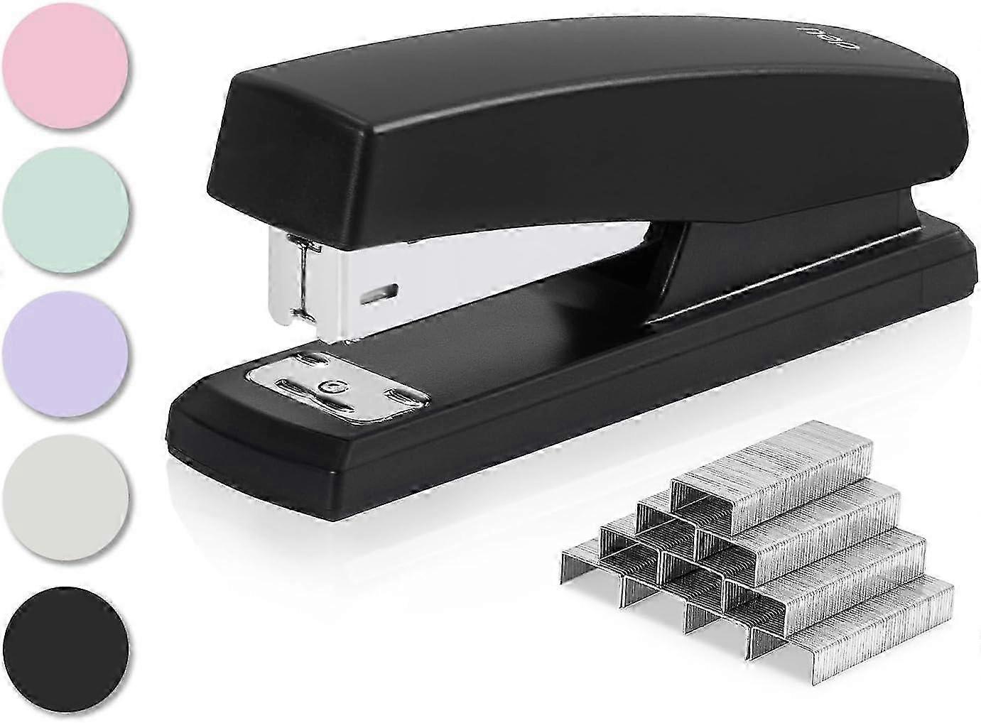Stapler, Desktop Staplers with 640 Staples, 25 Sheet Capacity, Black