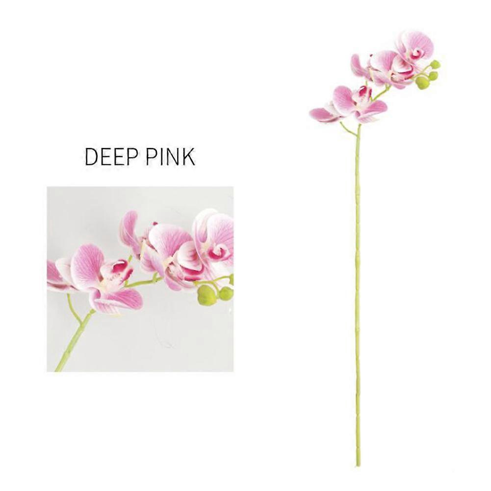 70cm single simulation 3d printing 5 phalaenopsis canvas indoor decoration artificial flower