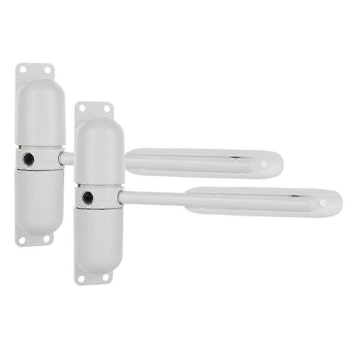 2pcs Automatic Spring Door Closer, Adjustable Close Door Hinge For Convert Hinged Doors To Self-clo