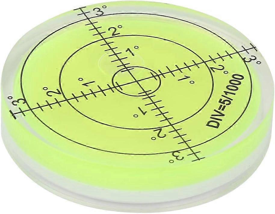Round Spirit Level Measuring Tool Diameter 60mm Round Spirit Level with Scale for Camera Equipment Balancing