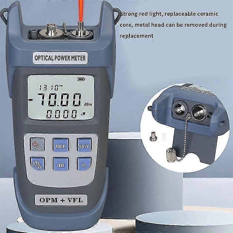 -g710b Optical Power Meter(opm -70 -+10dbm) With Visual Fault Locator Optical Fiber Tester 10km Vf
