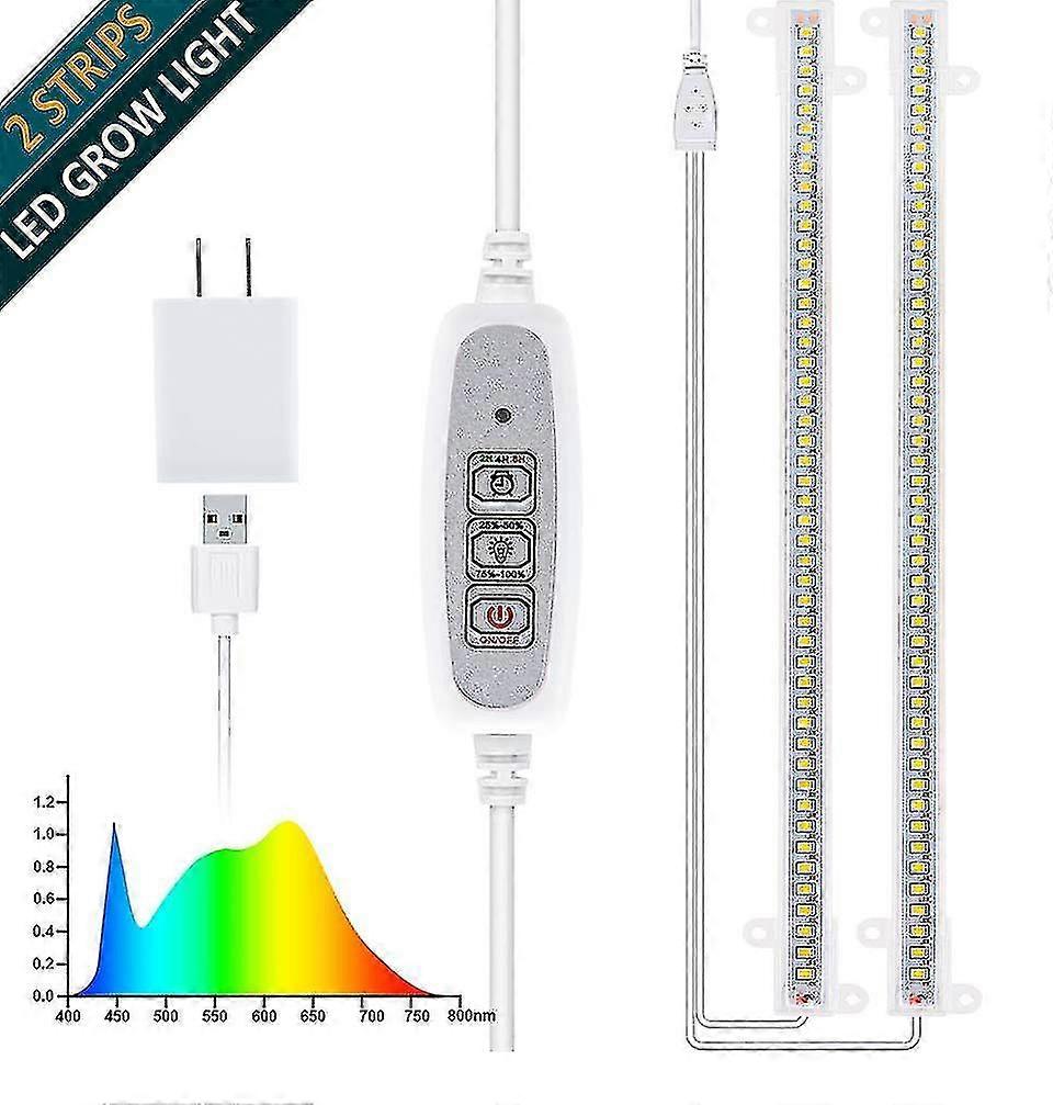 Led Grow Light Strip, Auto On&off Every Day Grow Light Sunlike With Upgraded Controller