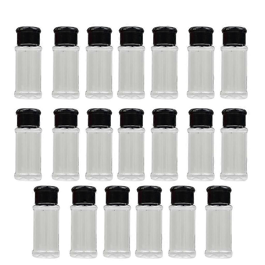 Empty Plastic Spice Jars, 3.3 Fluid Ounces/100ml Spice Containers For Storing Bb