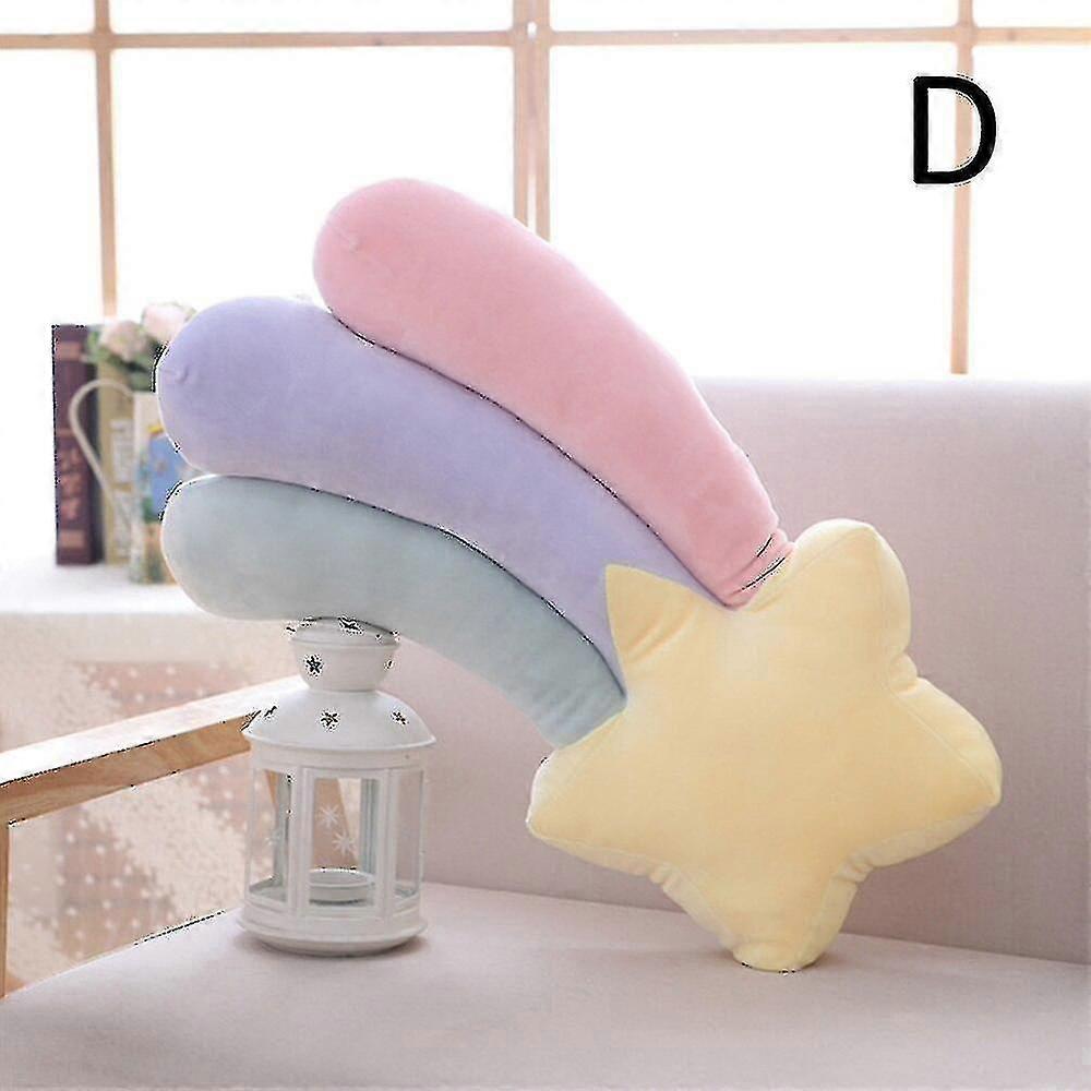 أفخم السماء الوسائد حلوى اللون قوس قزح سحابة نجمة القمر وسادة مقعد رمي وسادة لعبة للطفل هدية المنزل غرفة المعيشة مكتب ديكور