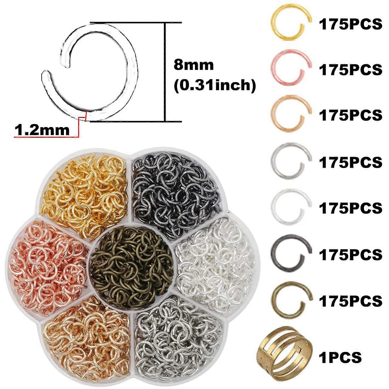 Open Jump Ring 4/6/8 mm Set Metal Split Ring Connectors Accessories