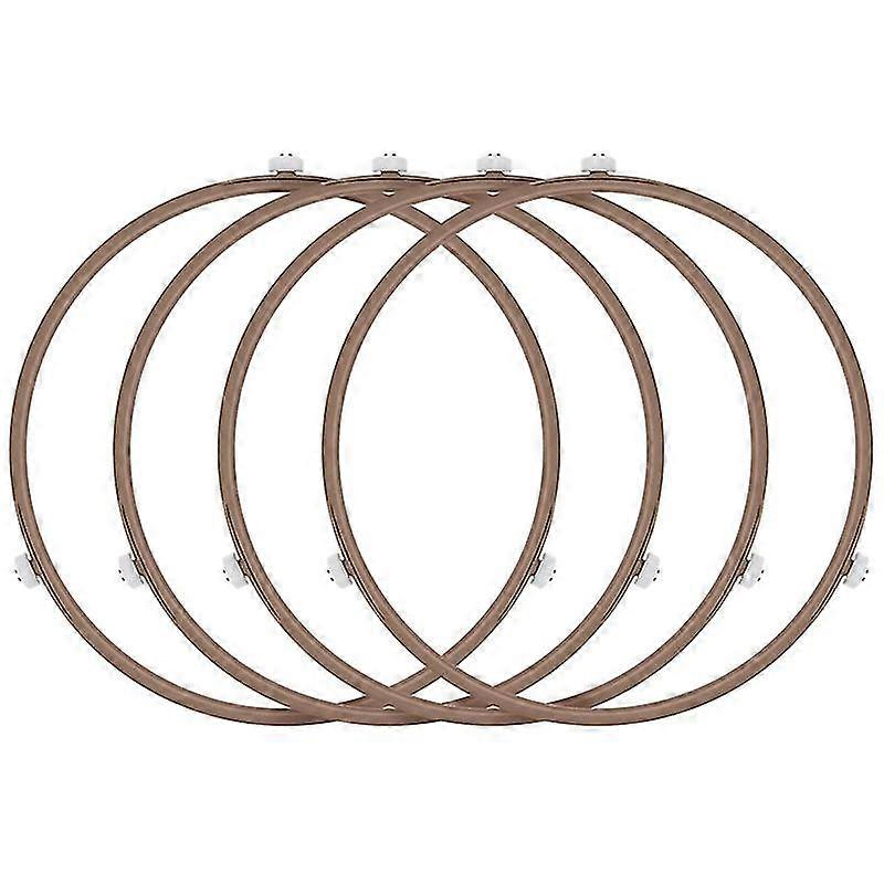 4pack Roller Ring Oven Turntable Ring Plate Tray Support Ring For Glass Plate Tray Supporting