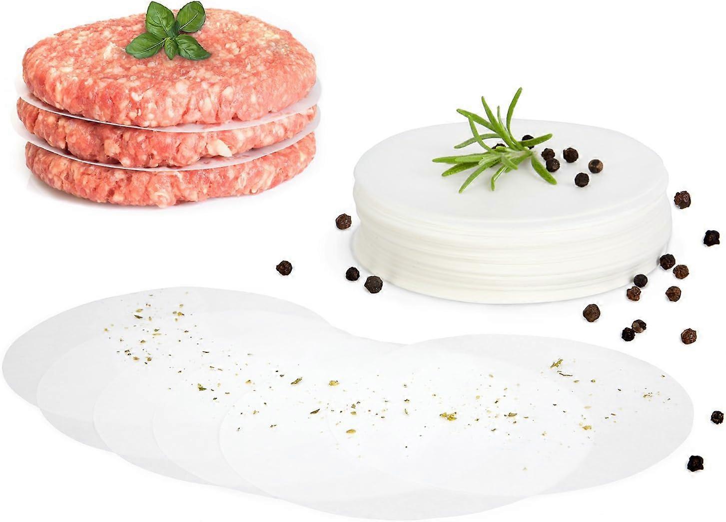 Pack of 500 burger presses in non-stick paper - 11.5 cm - ideal for cooking burgers and preparing burgers