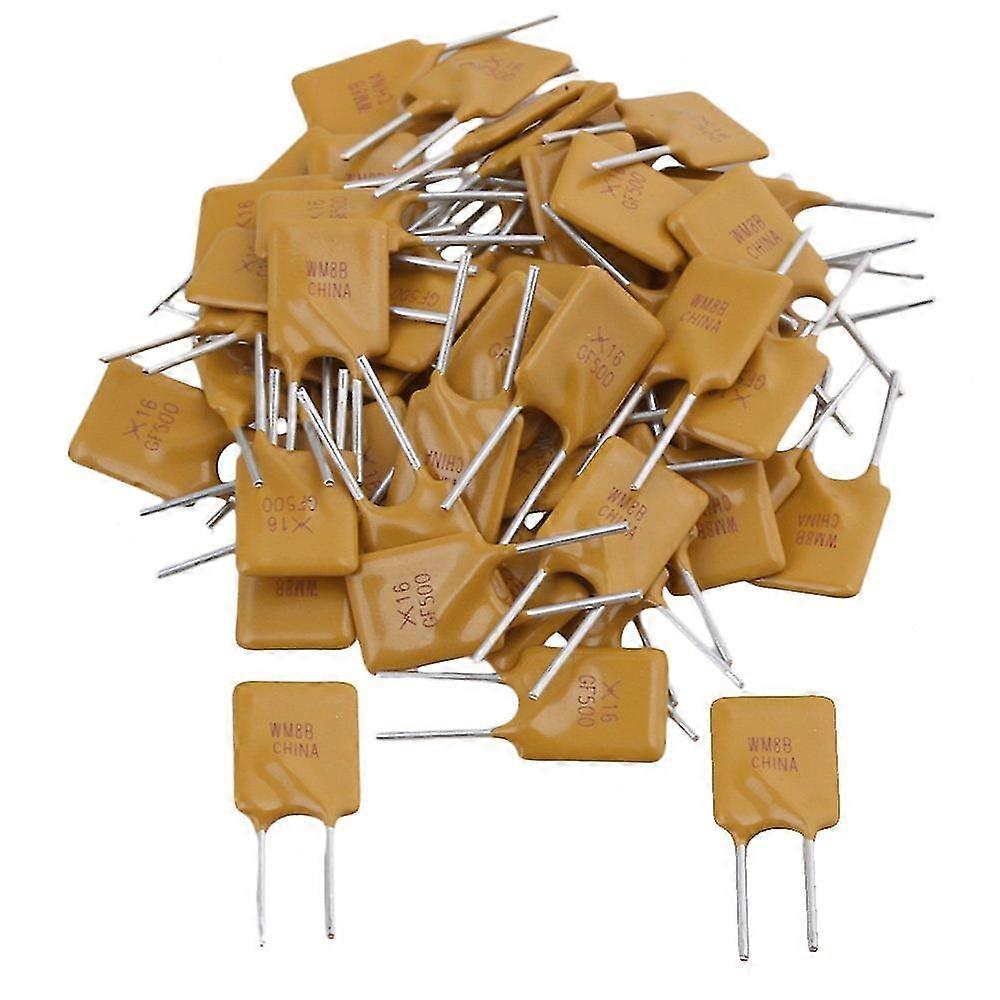 50Pcs 5000Ma 16V 5A Polyswitch Resettable Fuse Poly Switch Polymeric Leaded Pptc