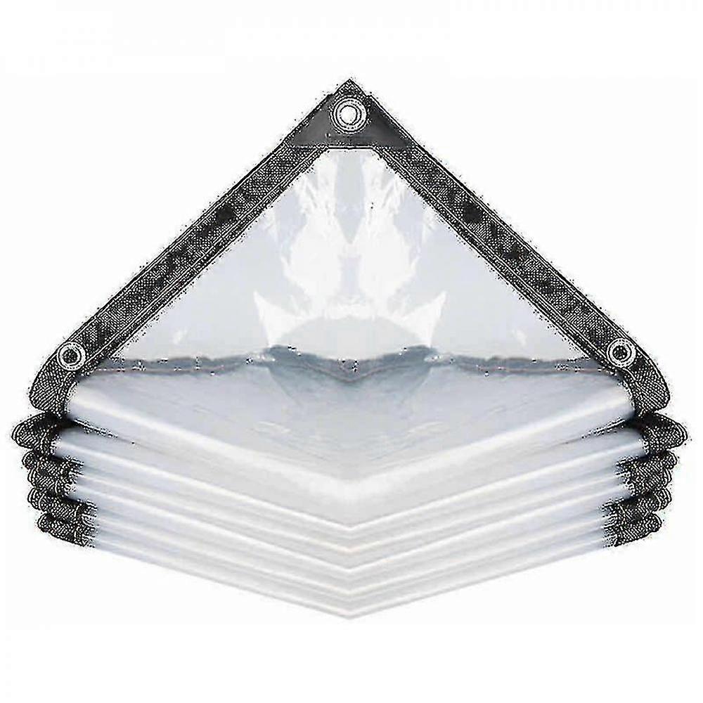 Transparente wasserdichte Plane mit Ösen PE Mehrzweck wasserdicht reißfest ultraleichte Plane (Größe: 2 * 3m) EMN