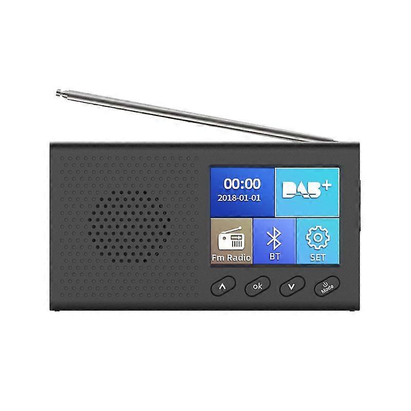 Portable DAB Receiver FM Radio Bluetooth-compatible 4.2 Music Player 3.5mm