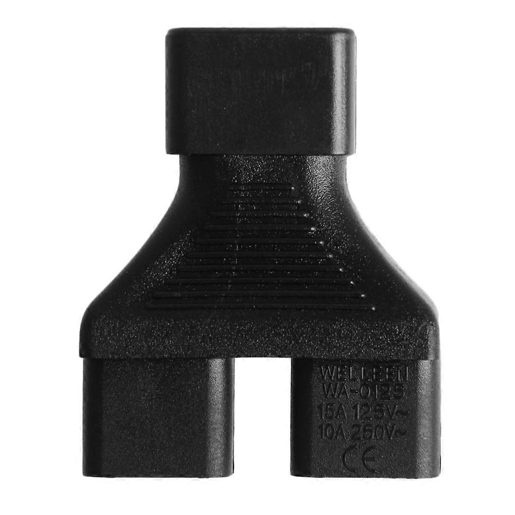 Buwei Adattatore Di Alimentazione IEC Y, Maschio C14 A 2 Femmine C13, Cavo Splitter 10A 240V, Nero
