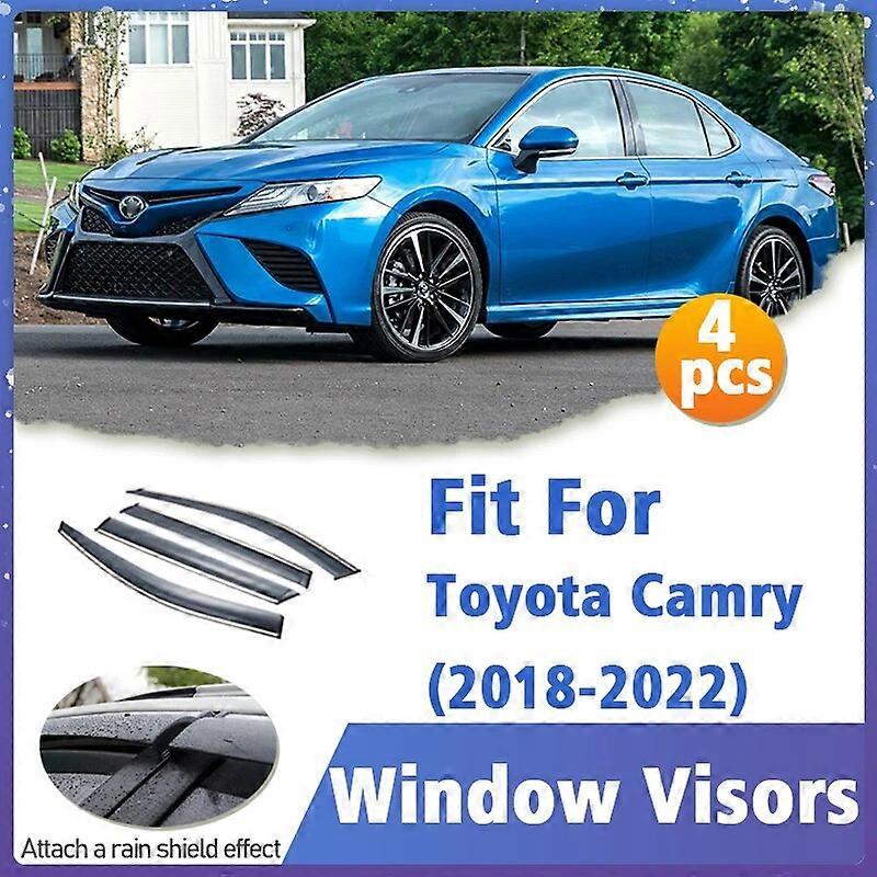 Fönstervisirskydd för Toyota Camry 2.4 2001-2022 Ventilationsskydd Trim Markiser Skydd Skydd Sol Regnavvisare Tillbehör