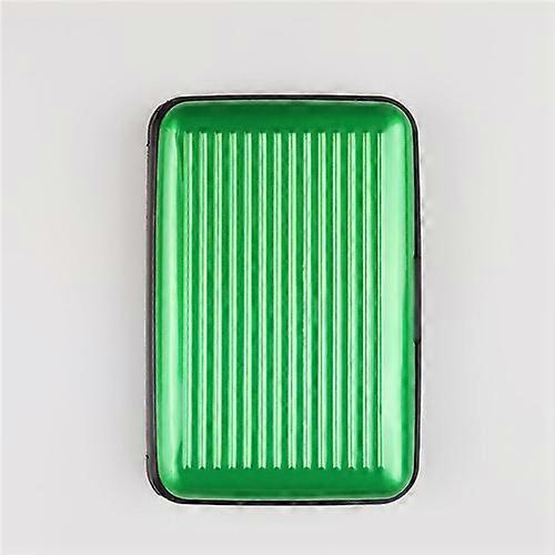 1 Pc Men Aluminum Bank Card Holder Blocking Hard Case Wallet Solid Credit Card Anti-RFID Scanning Protect Card Holder
