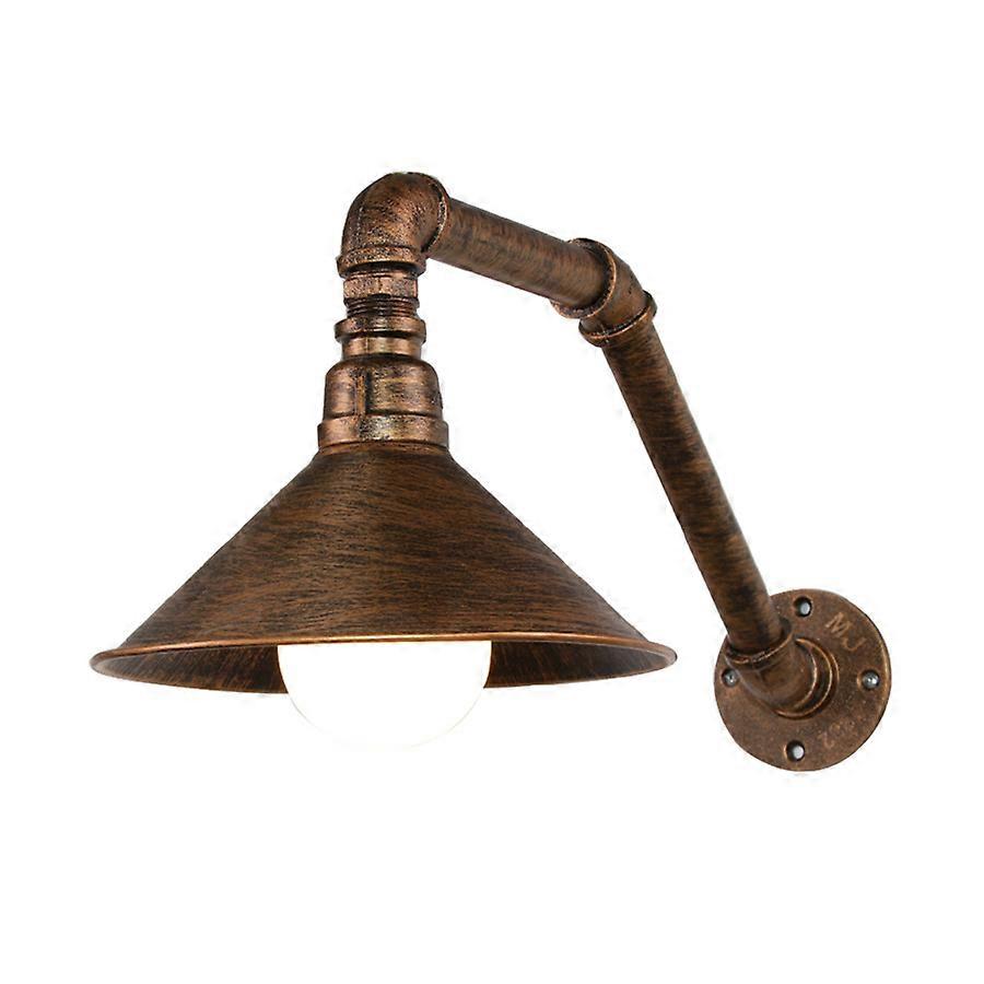 Steam Punk Loft Wall Lights Iron Rust Industrial Water Pipe Retro Ceiling Lamps Vintage E27 Sconce For Living Room Bedroom Bar