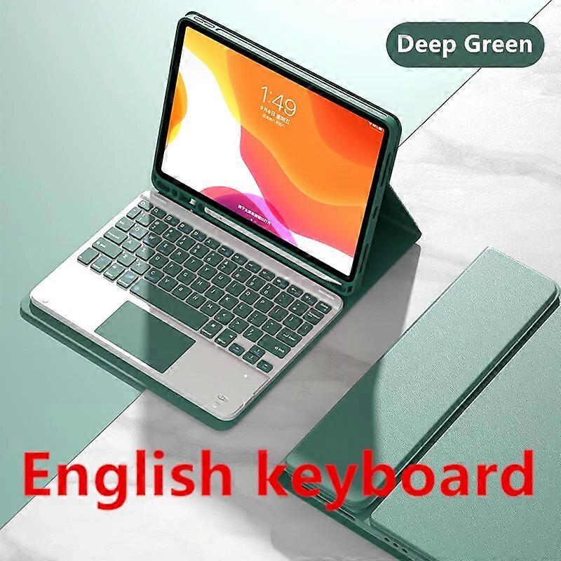 Arabic touchpad Keyboard Case for iPad 9th 10.2 Pro 11 2021 Air 5 10.9 Pro 10.5 7th 10.2 Cover W Pencil holder touchpad Keyboard