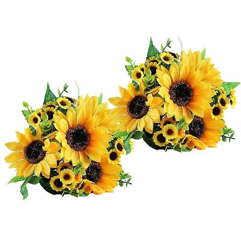 2 Bouquet Durable Artificial Flower Charming Photography