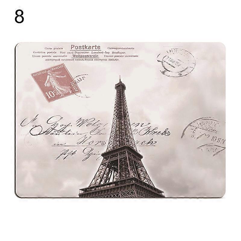 Mouse Pad Soft Comfortable Smooth Surface Eiffel Tower Desk Gaming Mousepad Wrist Rest for Laptop