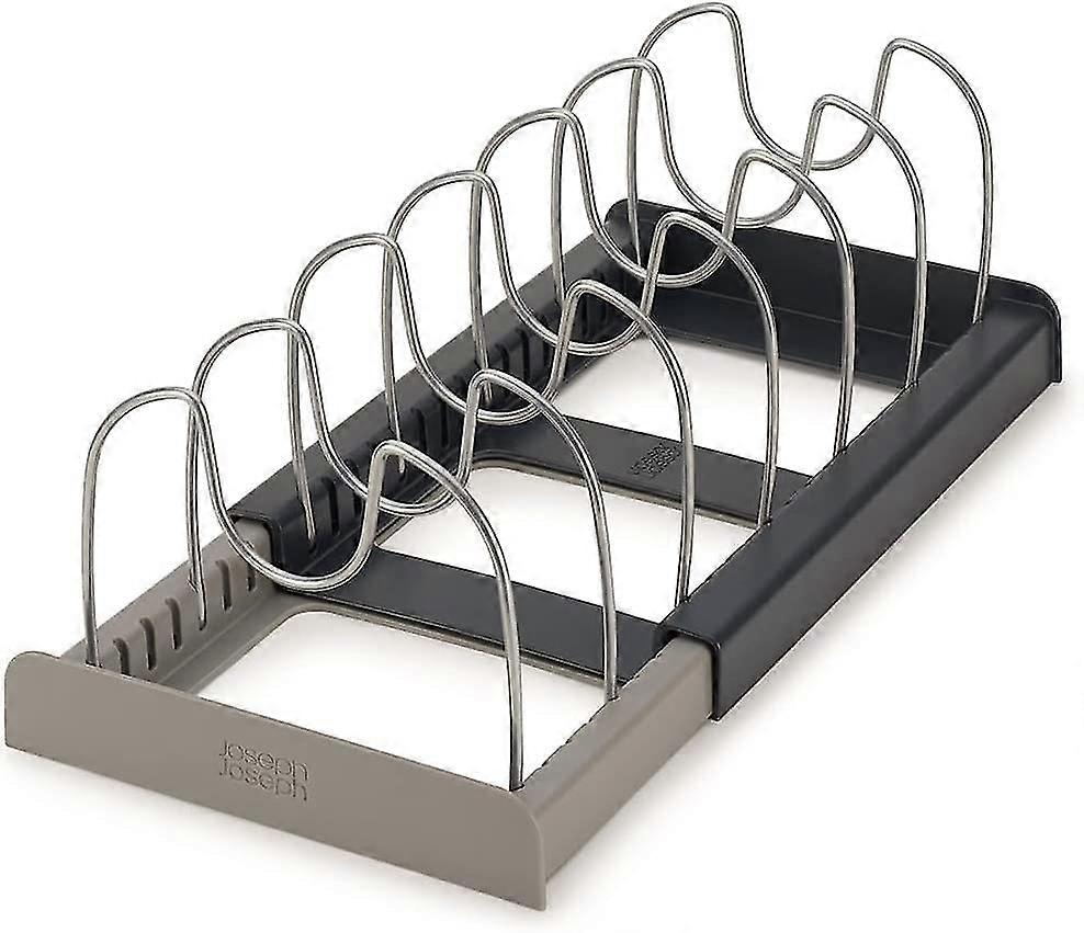 Expandable Organizer For Kitchen Equipment, Plastic, Gray