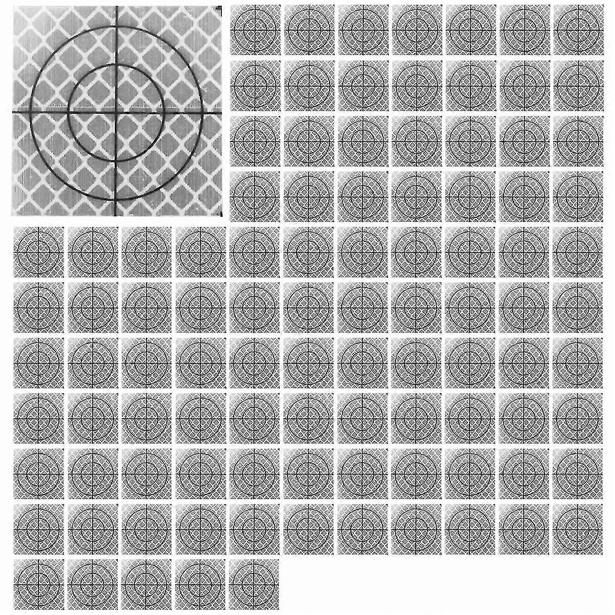 100Pcs Prism Measurement Reflector Sheet Reflective Tape Target Total Station Tunnel Survey 40X40Mm