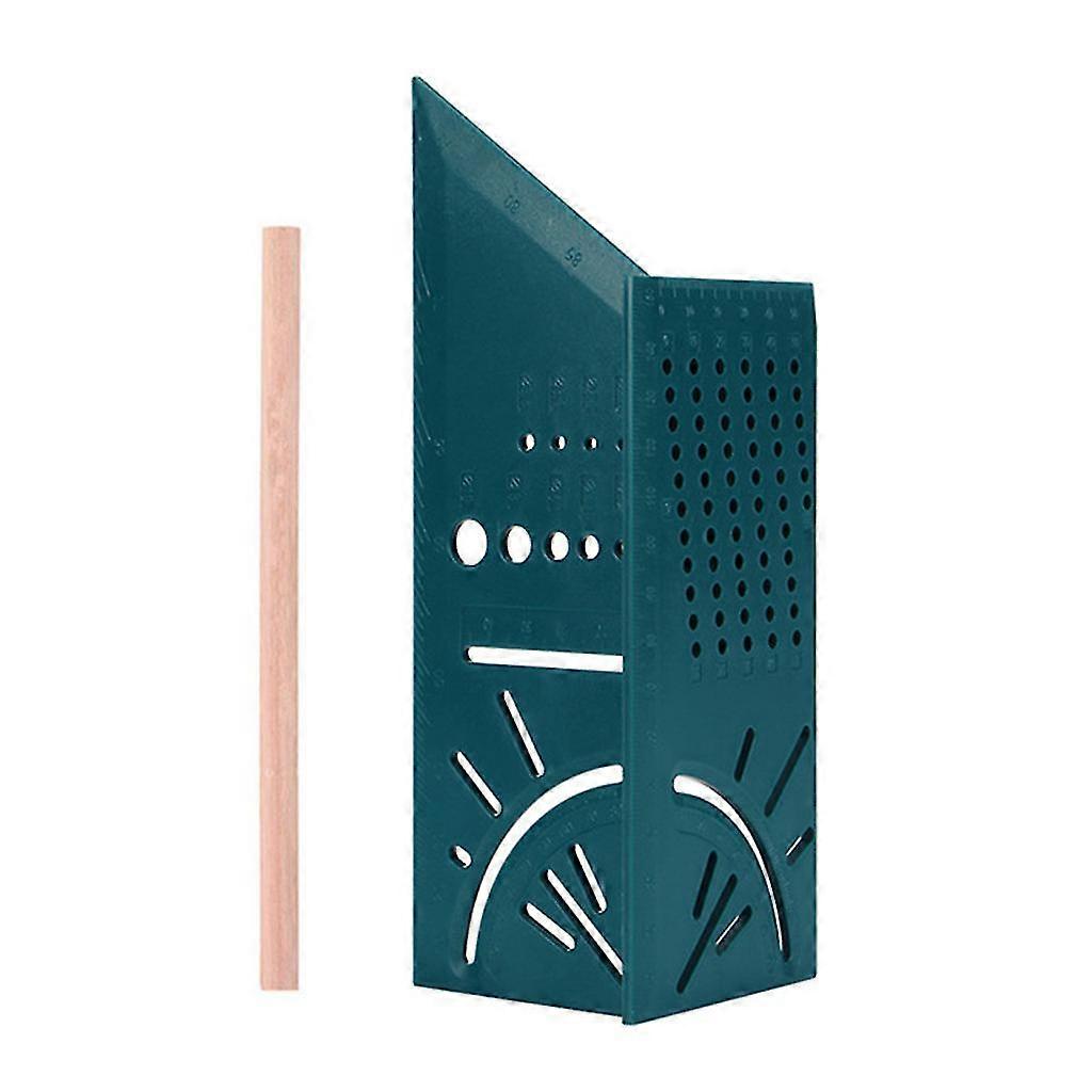 Woodworking 3d 90 Degrees Square Gauge Angle Protractor Over T-type Ruler Angle