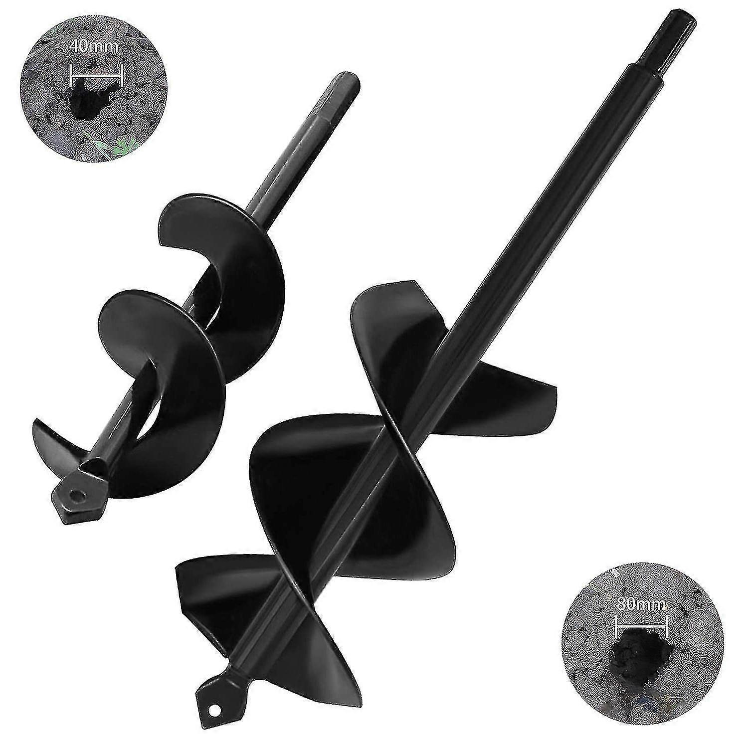 Τρυπάνια κήπων 2-pack 8x30cm τρυπάνι συστροφής 4x22cm, τρυπάνι γης, τρυπάνι γης για το τρυπάνι, βιδωτός μεταφορέας, τρυπάνι χειρός, τρυπάνι συστροφής κήπων, τρυπάνι κήπου, έτσι