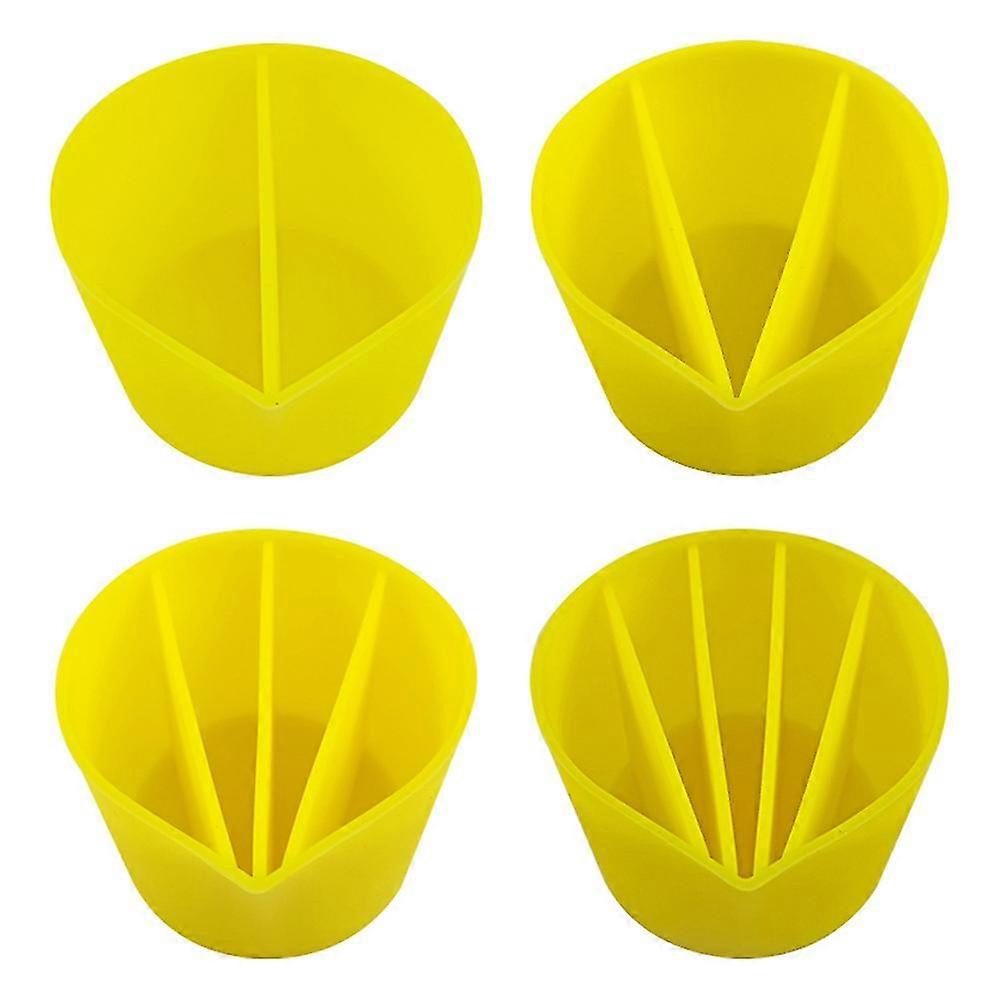 4pc Silic Split S For Pouring Acrylic Pour 2/3/4/5 Chls Dividers Resin Tools,ye