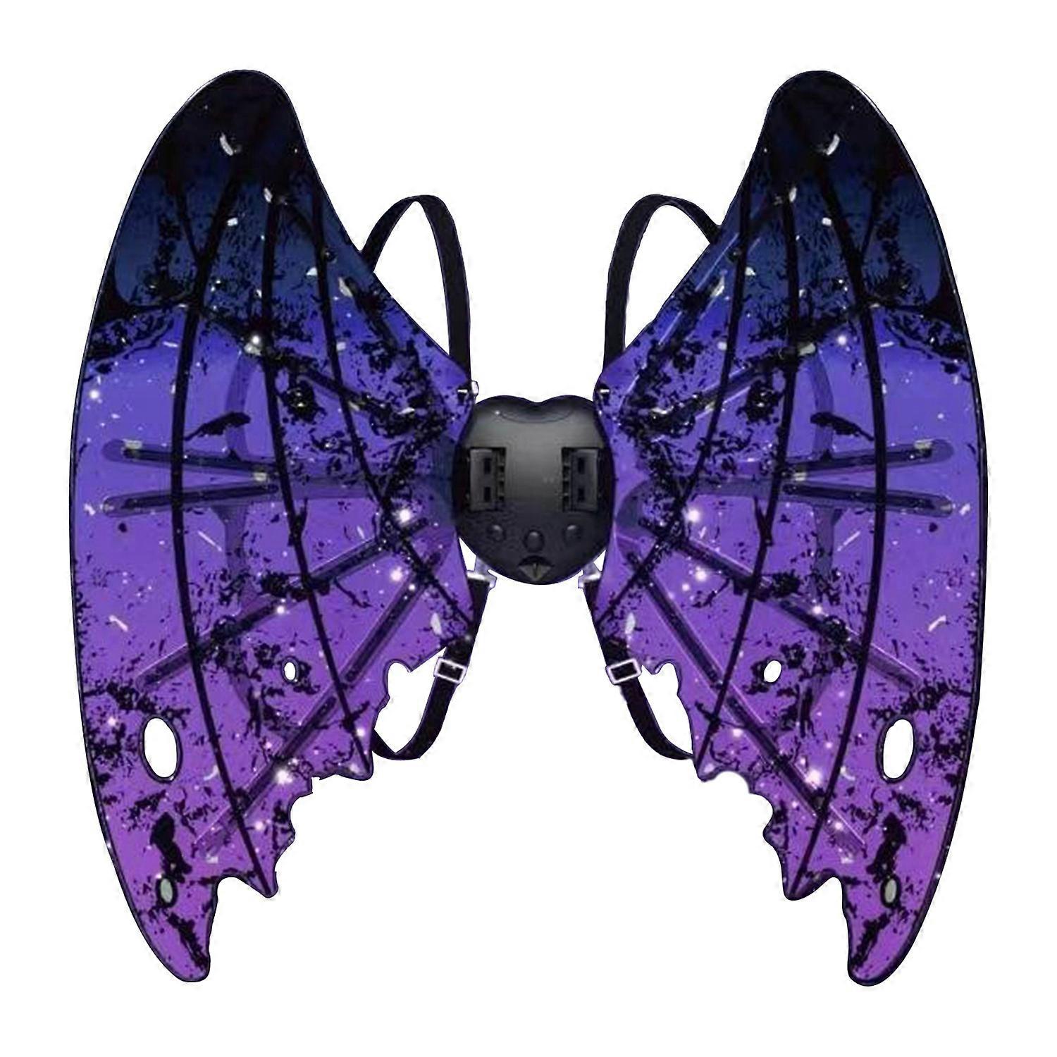 Electric Butterfly Wings Glowing Princess Fairy Wing with Music Light-up Dress Up Angel Wings