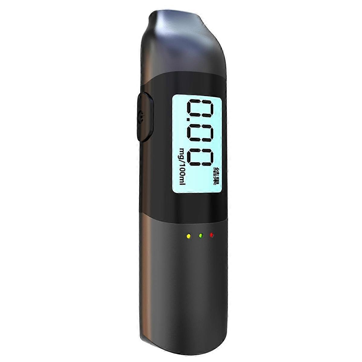 Digital Alcohol Tester USB Rechargeable High Precision Breathalyzer Alcometer LCD Display Professio