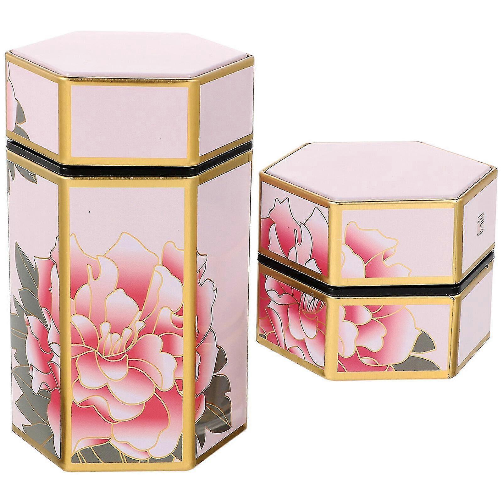 2pcs Candy Storage Jars Practical Candy Storage Jars Desktop Snacks Storage Containers With Lid