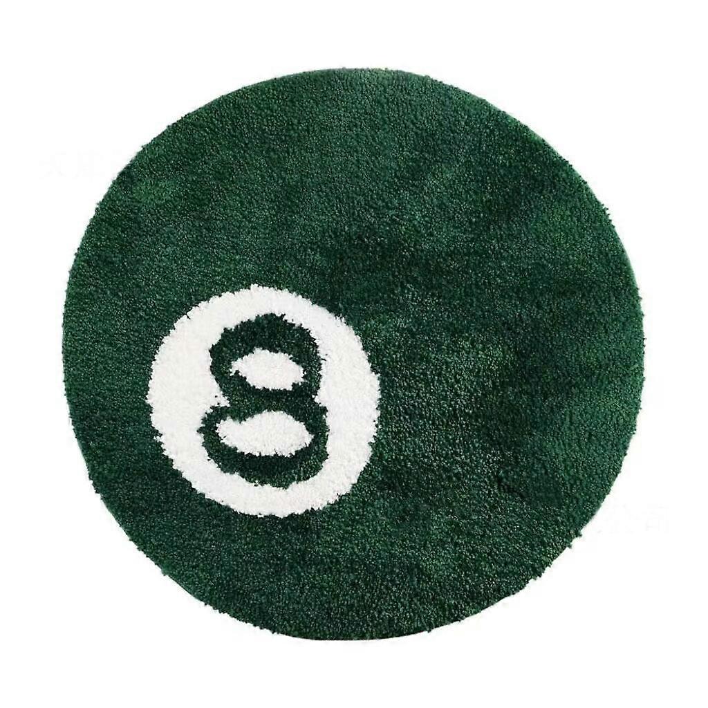Tilpassede farver Billard 8 Ball Tæppe Grøn Rund Blød Tufting Stue Tæppe Anti-slip Bathroo