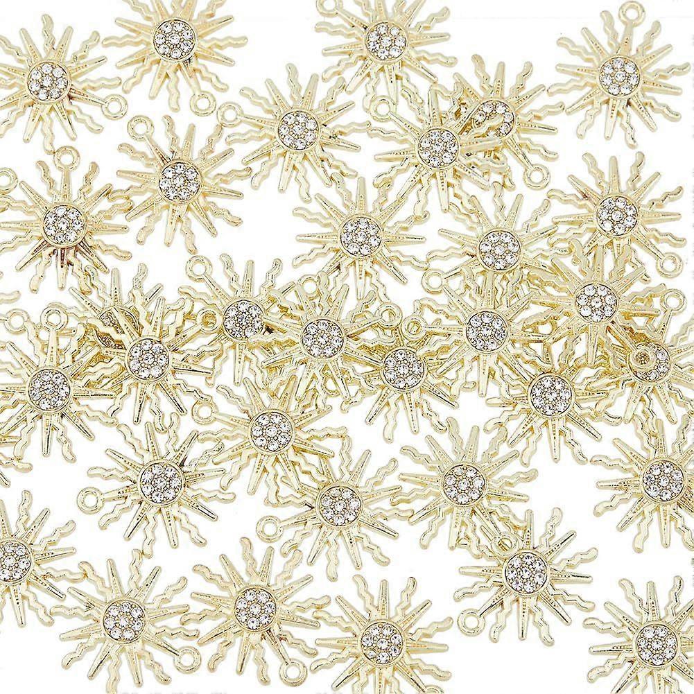 Snowflake Sun Bowknot Charms Cubic Zirconia Dangle Charm with Loop Beautiful Charms for Earrings DIY Making Crafting