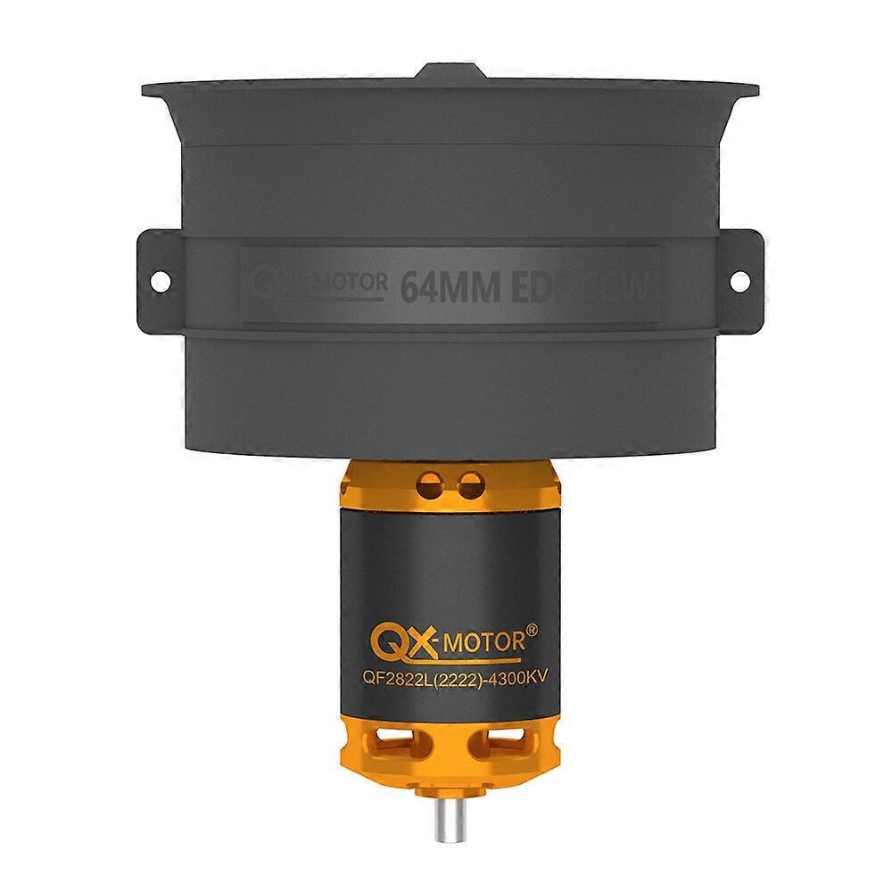 QX-Motor 64mm 12-Blade Ducted Fan EDF Unit CW/CCW With QF2822 2100KV 2300KV 3300KV 4300KV Brushless