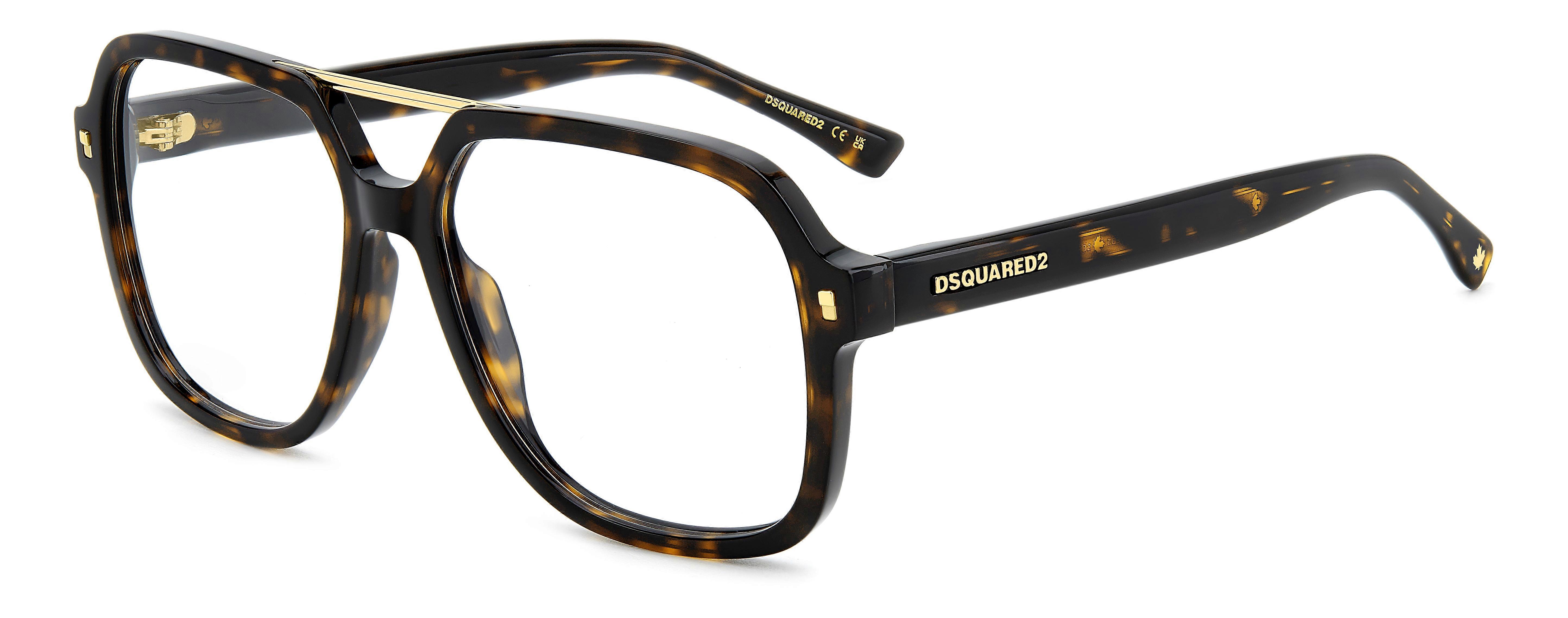 Eyewear Frames DSQUARED2 D2 0145 086 HAVANA 57/16/145 MAN