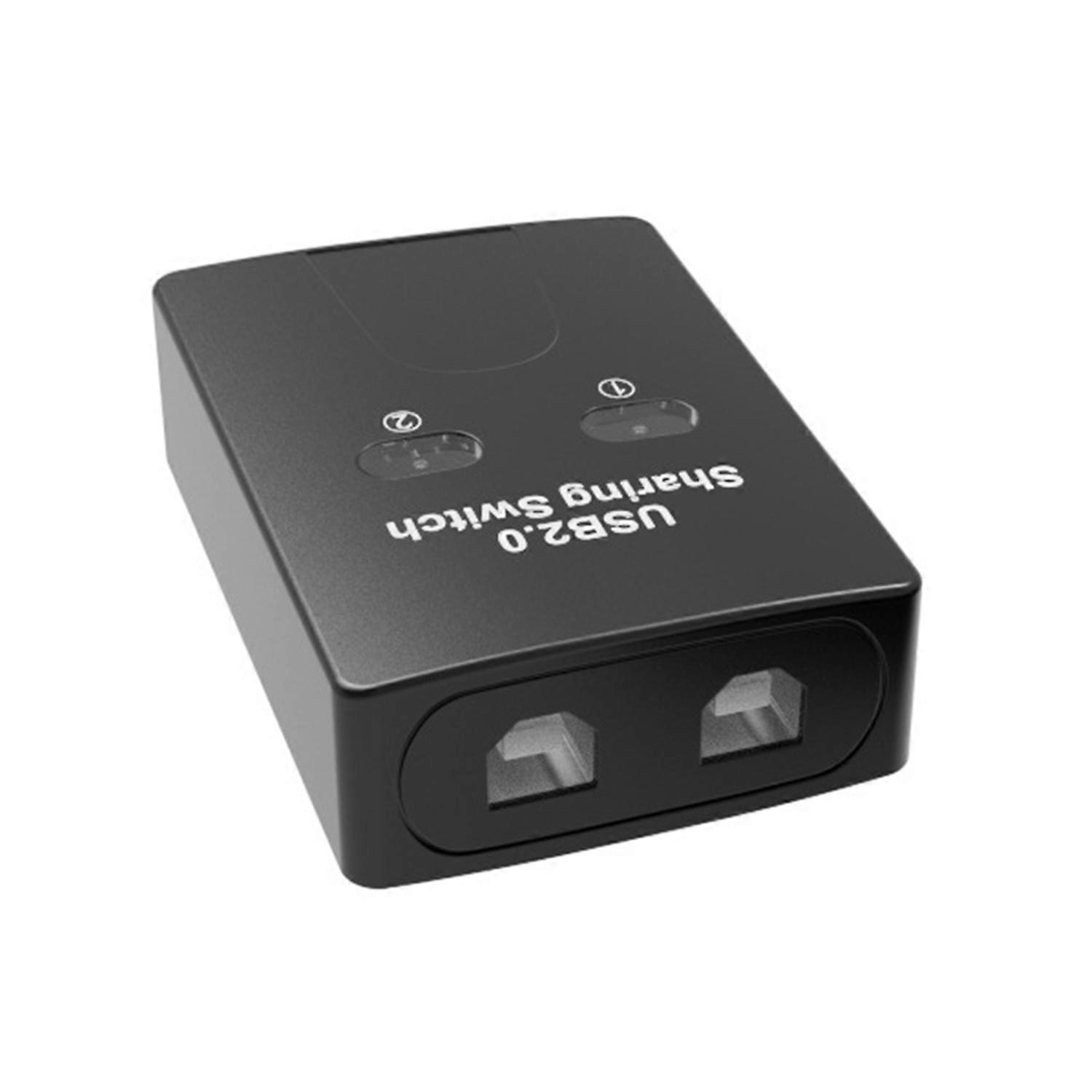 USB KVM Switcher 2 in 1 Out High Speed Data Transmission with Button Plug Play Easy Computer Sharing