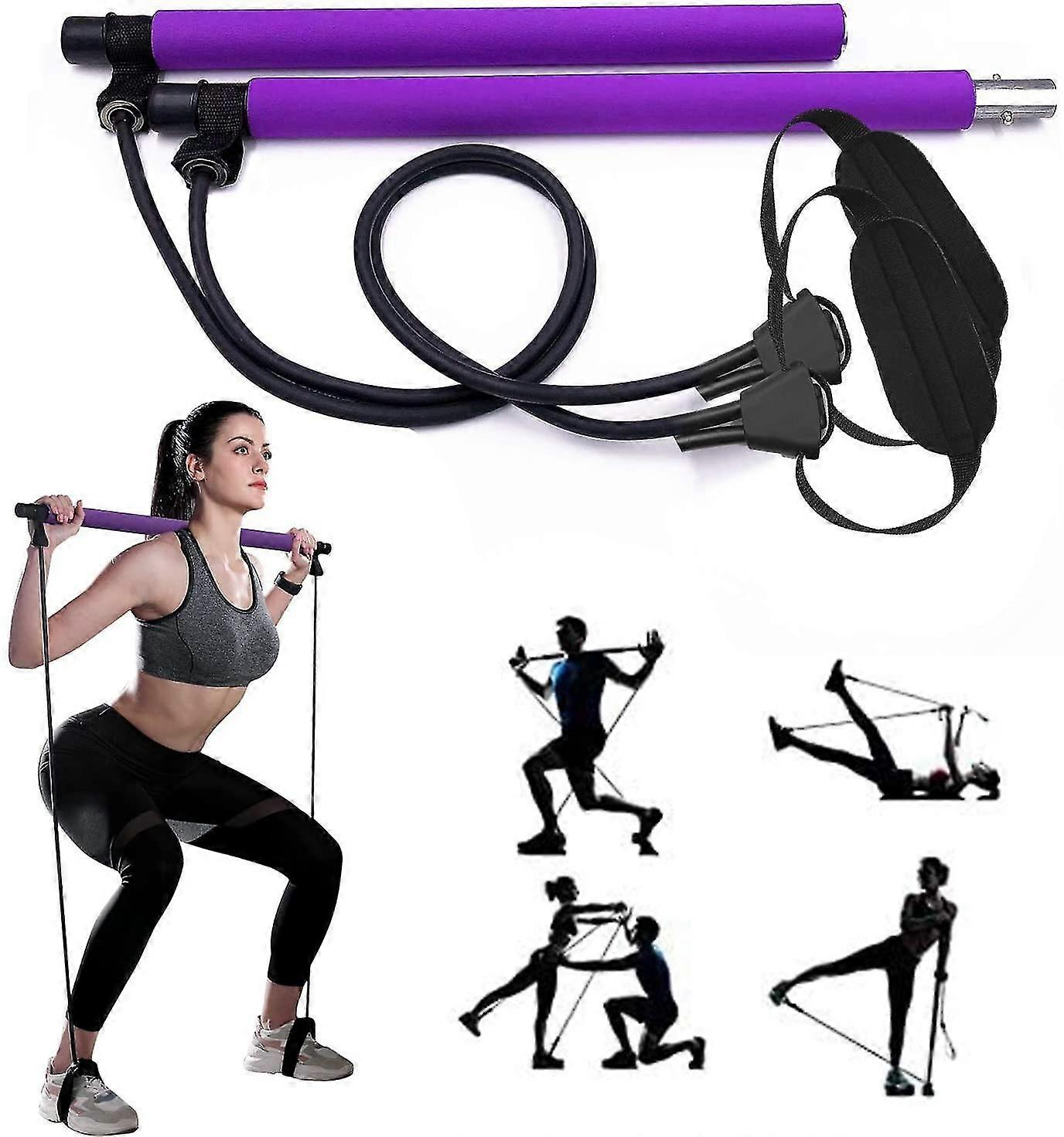Pilates Bar Set With Resistance Band