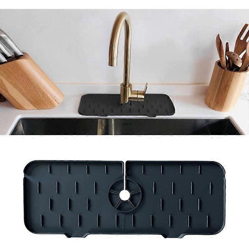 Faucet Mat Splash Catcher Silicone Protector for Kitchen Bathroom Sink