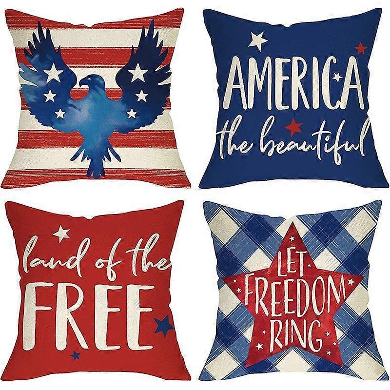 1x Linen Pillow Cover Style Eight - Pillowcase Only, No Insert