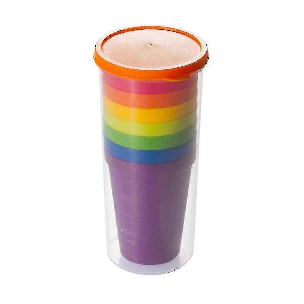 Set Of 8 Unbreakable Reusable S Rainbow Travel Bevera S Juice Drinkware