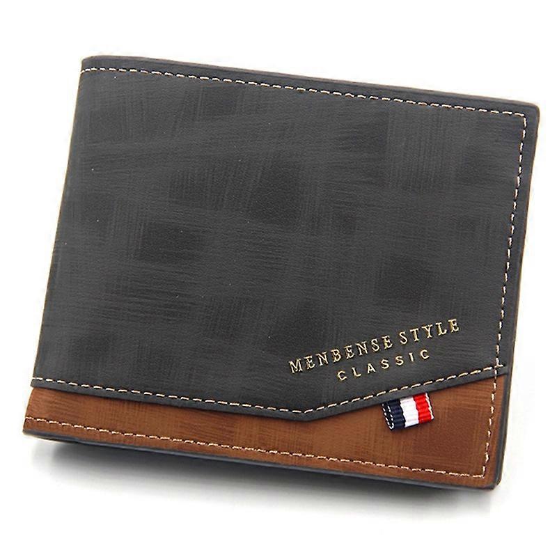 Type B MENBENSE D3301-4 Men's Wallet PU Leather Card Case Billfold Change Storage Pouch