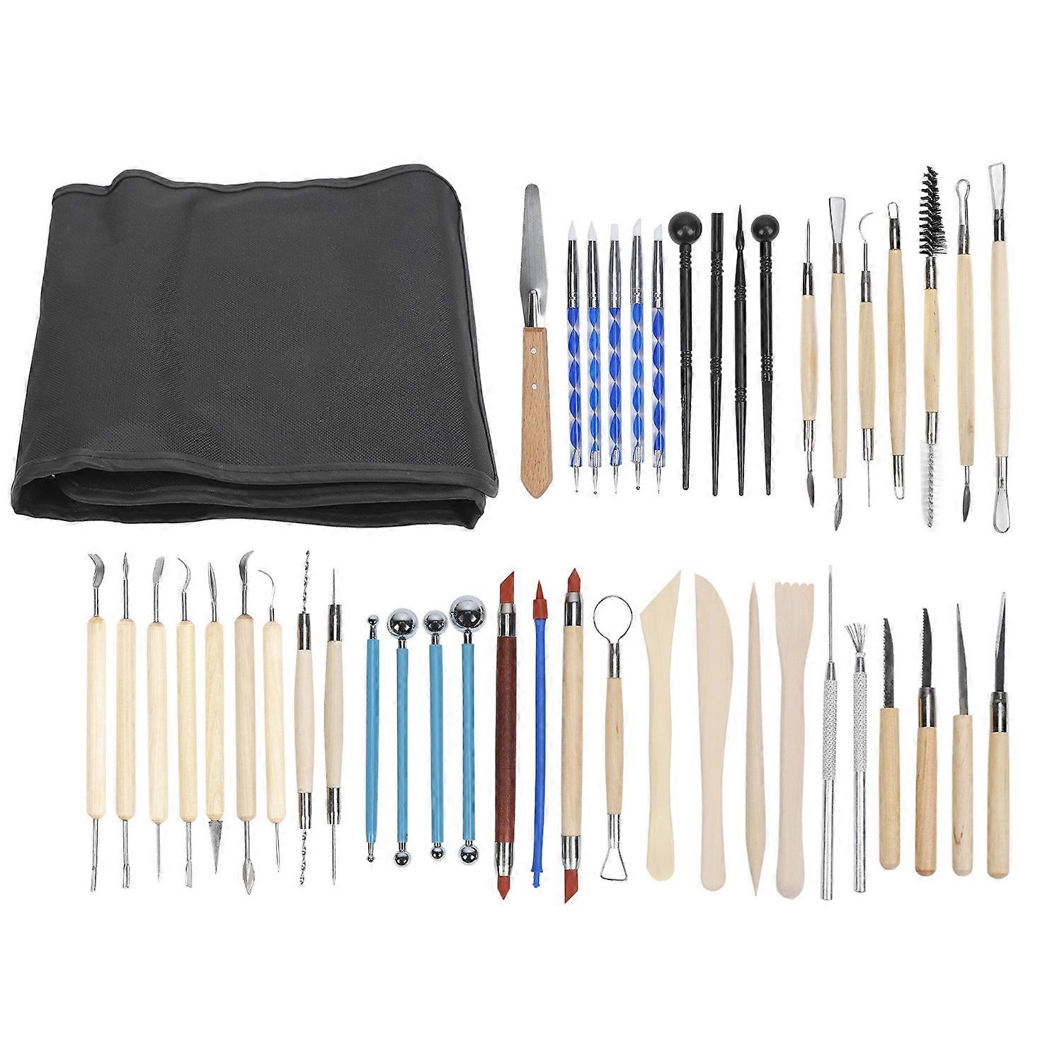 52Pcs Polymer Clay Sculpting Tools Multipurpose Modeling Carving Knife Pottery Supplies