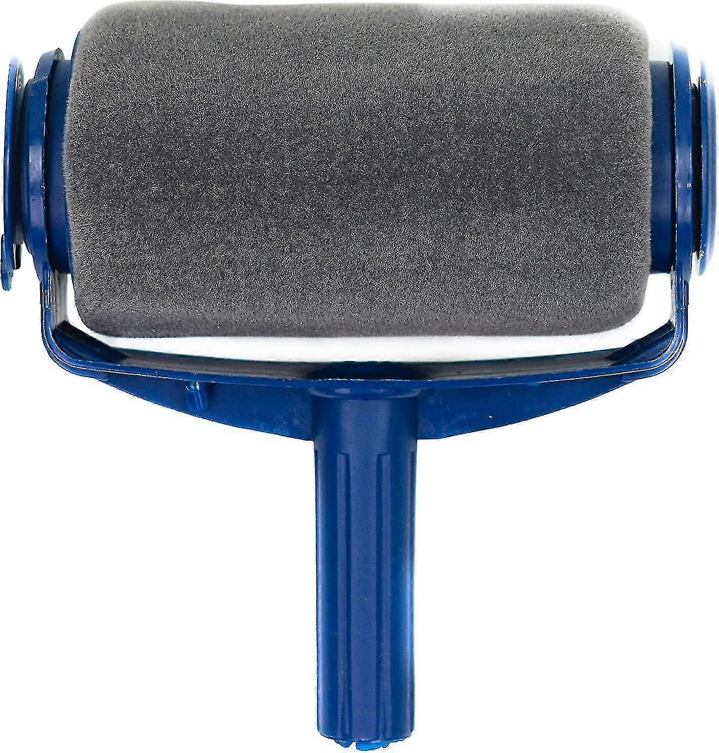 Non-drip Paint Roller - Microfiber Refillable Wall Paint Roller Replacement Sleeve - Roller - Retractable Seamless Paint Roller With Paint Blue