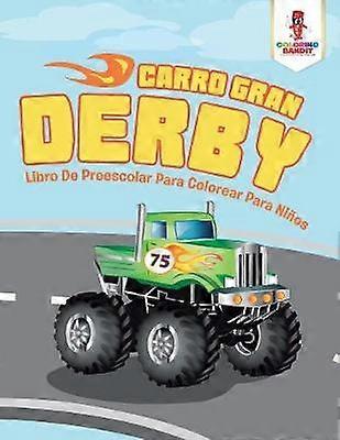 Carro Gran Derby Libro De Preescolar Para Colorear Para Nios