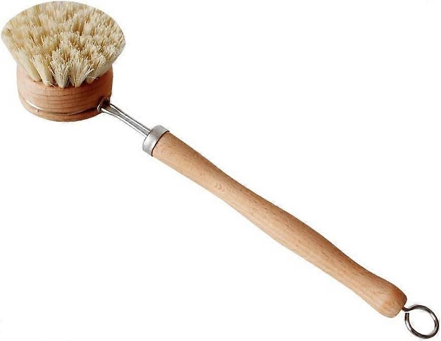 Solid wood handle pot and bowl brush - suitable for a wide range of uses