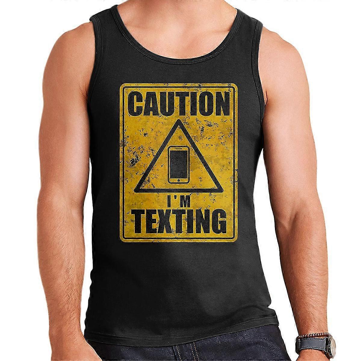 Caution Im Texting Men'S Vest