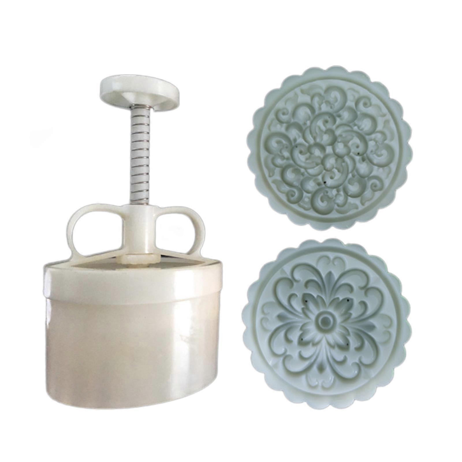Dragon Phoenixs Mung Bean Cake Molds Set Cake Model Printed with Embossed Pastry Baking Tool Cookie Dessert Cutter