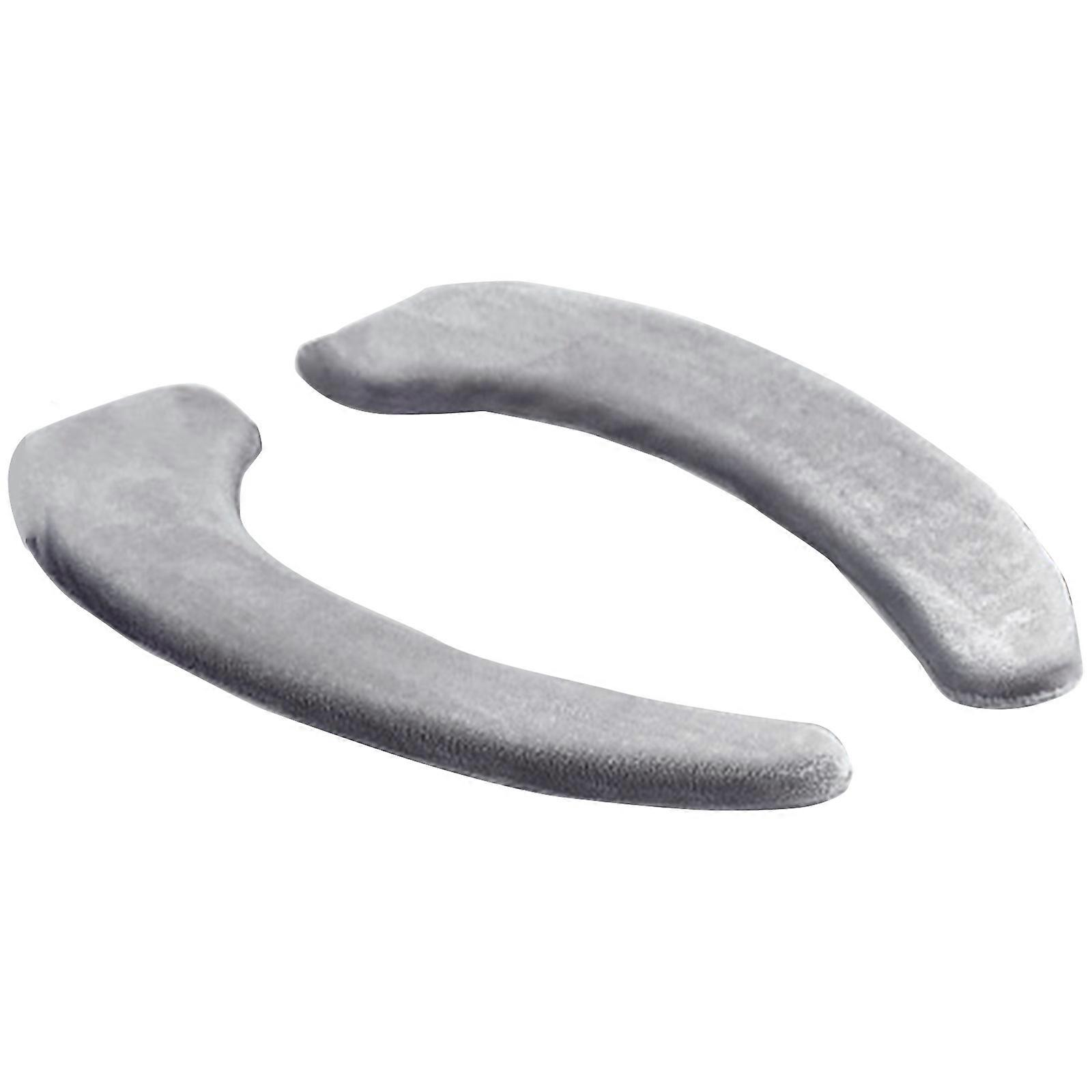 Copriwater allungato Sedile WC Scaldawater Cuscino imbottito Sedile WC Copriwater portatile lavabile a forma di U grigio